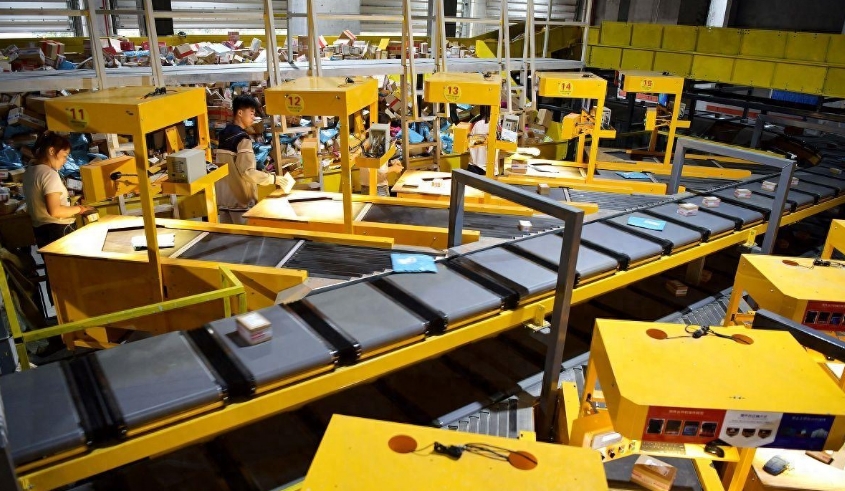 高速直线窄带分拣机,窄带分拣机,快递分拣机厂家